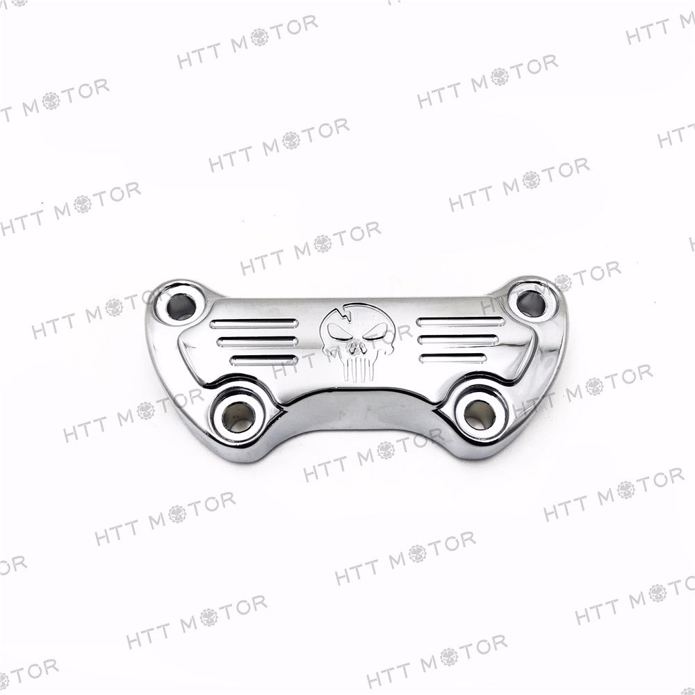 HTTMT- 1" Scalloped Handlebar Riser Clamp Chrome For Harley Sportster 1200 Low Rider