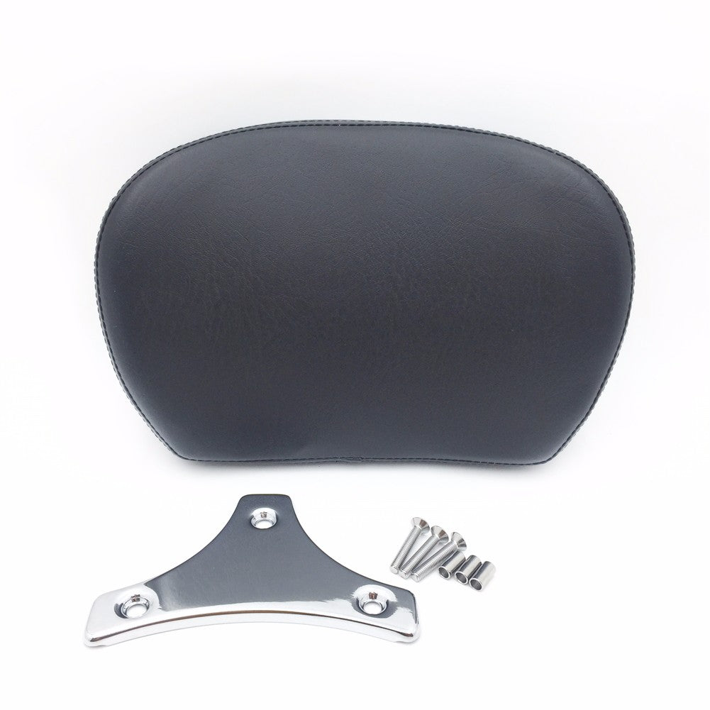 Motorcycle Cushion Backrest Pad Mount Kit w/ Plate For '97-'17 Harley Touring Road King Chrome