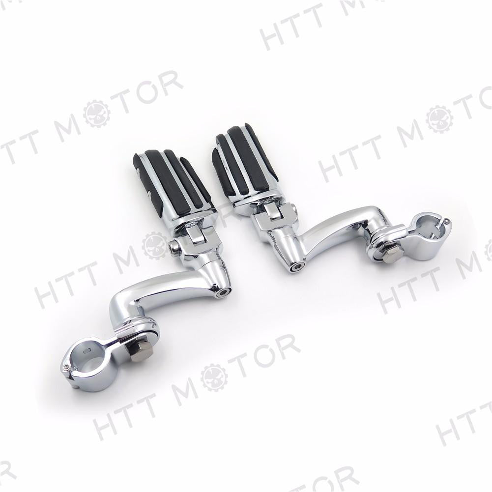 Adjustable Lightning FootPeg 1" For Honda GoldWing VTX1300 Shadow Valkyrie Chrome