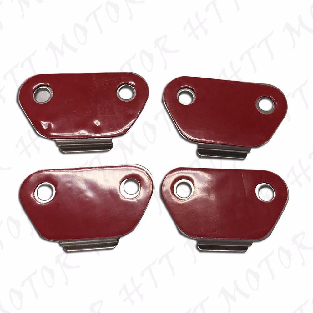 Black Latch Cover Hard Saddlebag Hinges Hardware Lock For Harley