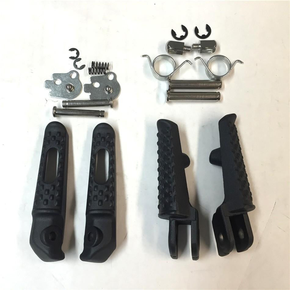 Black Front Rear Foot Peg Footrest Kit Fit For Honda CBR 1000RR 2004-2012;Honda CBR 600RR 2003-2006;Honda CB 1000R 2008-2012