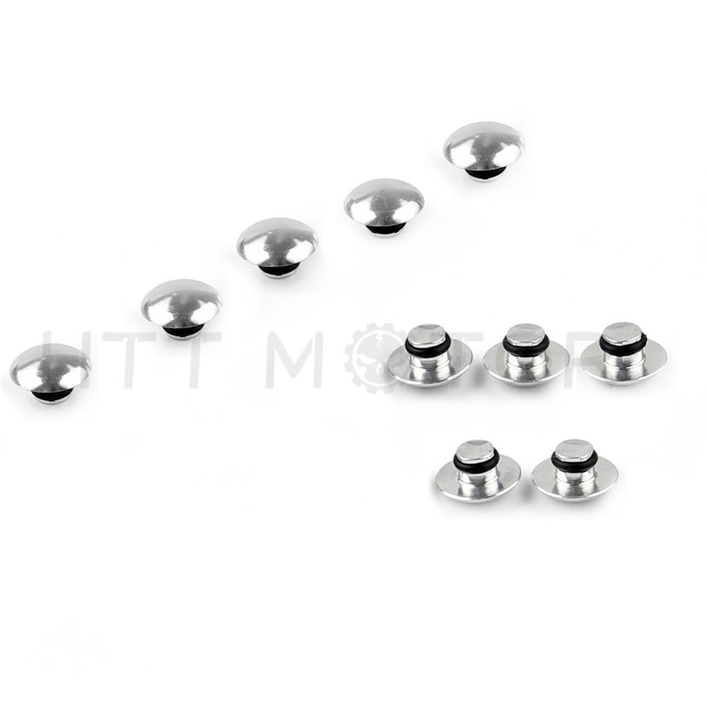 10 PCS Universal Hex Socket Bolt Screw Nut Head Cover Cap for M8 8MM Motorcycle