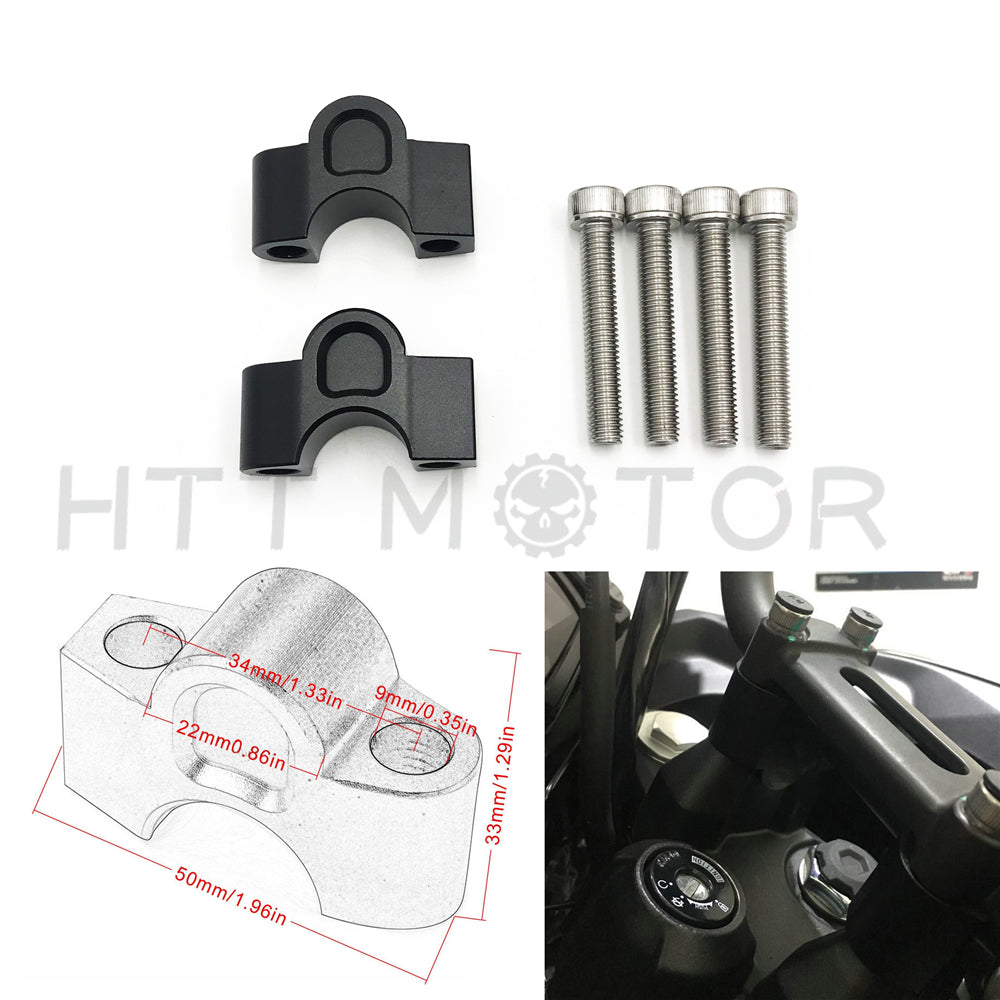 Modified for Kawasaki Versys 300/X-300 2017 handlebar risers/Height up Adapters