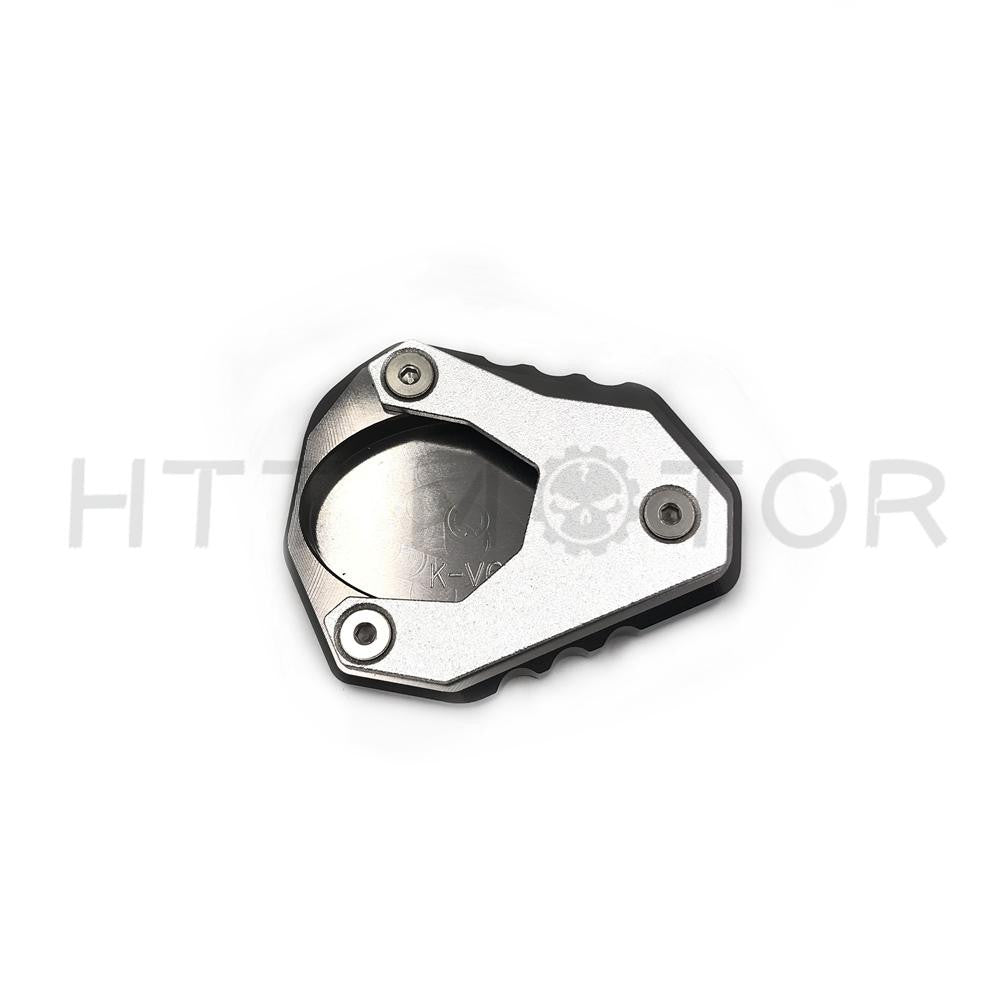 CNC Side Stand Kickstand Extension Pad for Kawasaki Versys 650 2015-2017 2018 gray