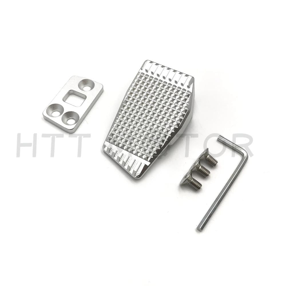 Enlarge Rear Brake Lever Extension Pedal Pad for Kawasaki Ninja650 ER6F 12-16 Silver