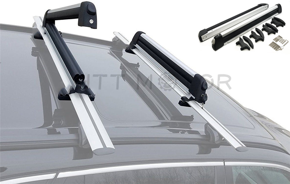 Universal Ski Snowboard Roof Rack Carriers for 6 Pair Skis or 4 Snowboards 26"