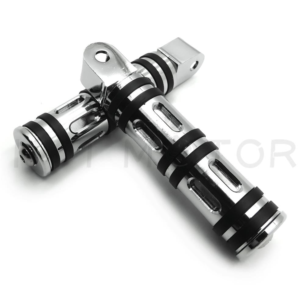 Honda Fury VT1300 Shadow Aero Phantom Spirit cruiser Chrome Edge Cut Footpegs