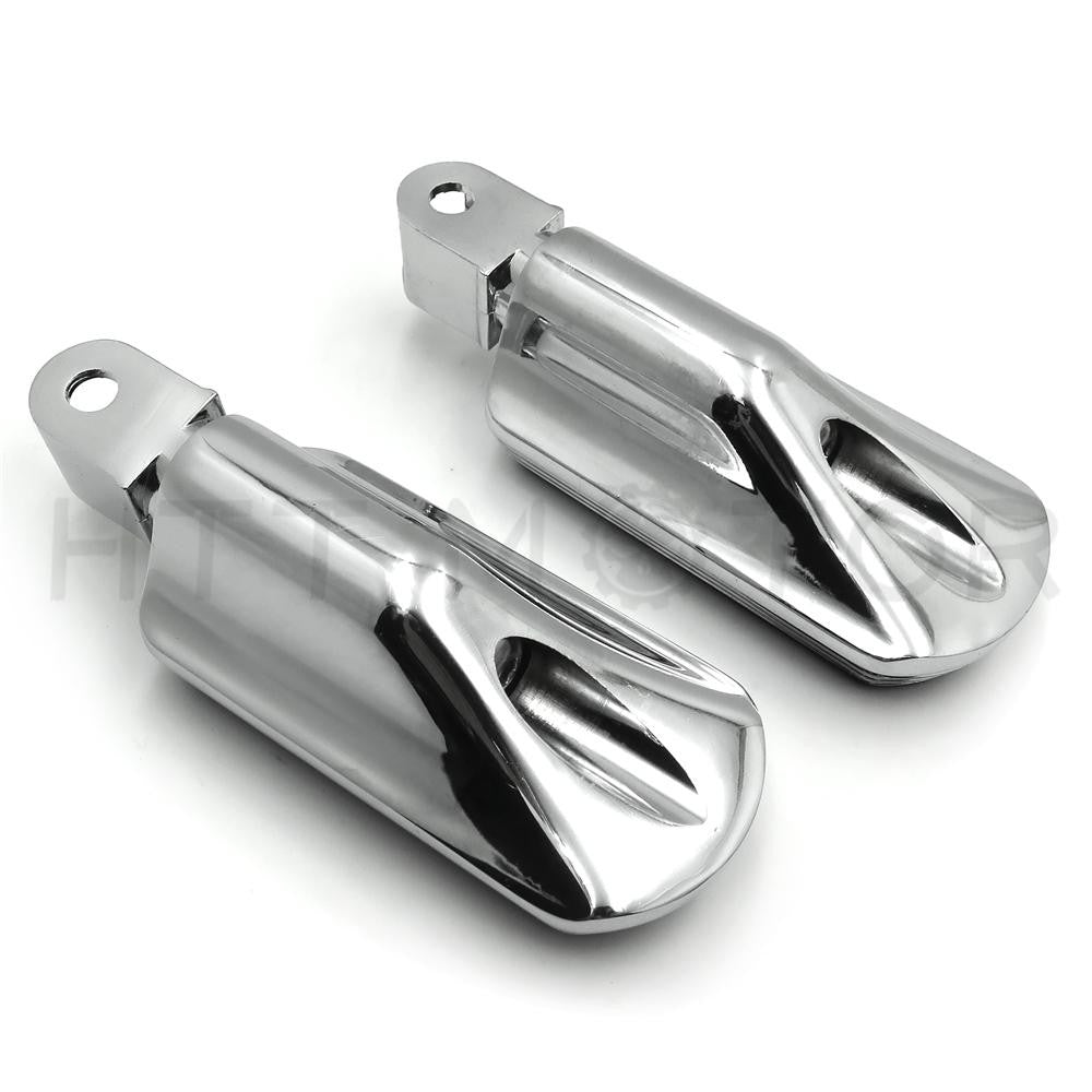 Honda Fury VT1300 Shadow Aero Phantom Spirit cruiser Chrome Skull rubber Footpeg