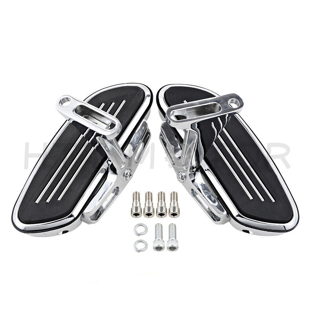 Streamline Passenger Foot Floor board For Harley Touring Road Street Glide 93-Up