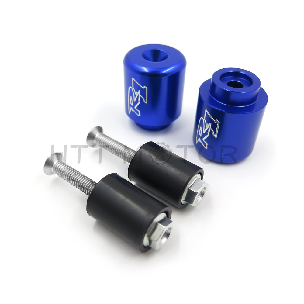 HTTMT- For YAMAHA YZF-R6 2006-2012/FJR 1300 03-10/yzf-r1 1998-2012 Blue BAR ENDS Rubber