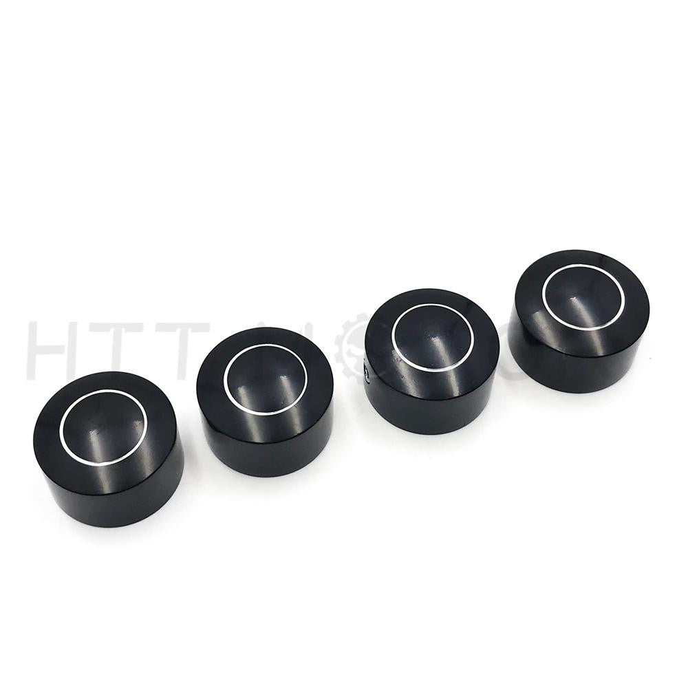 4PCS Bolts Toppers Caps Cover Black Chrome for Harley 08-13 XR XL Twin Cam Dyna