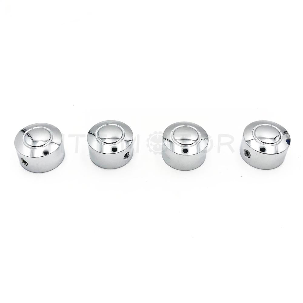 4PCS Bolts Toppers Caps Cover Chrome for Harley 08-13 XR XL Twin Cam Dyna