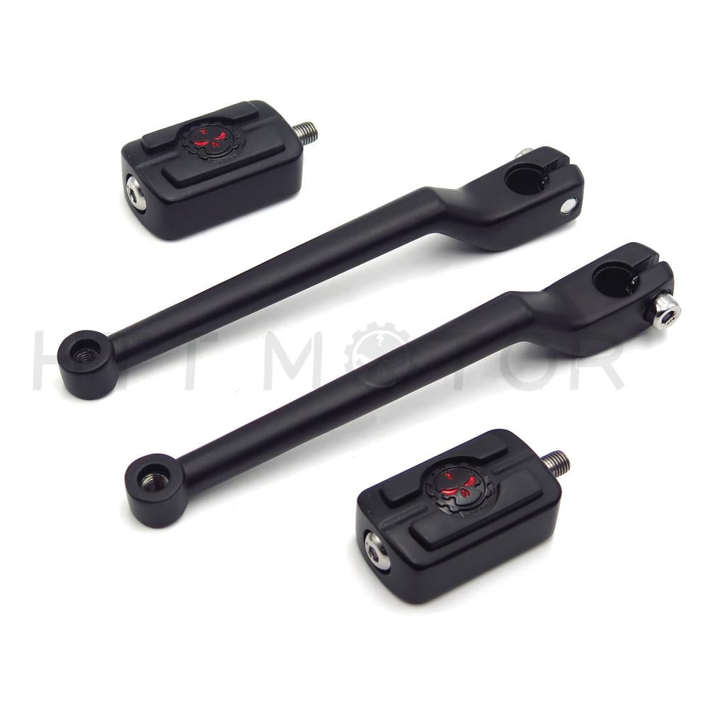 Black Heel Toe Shift Lever SKULL Shifter For Harley Sportster XL883 XL1200 XL48