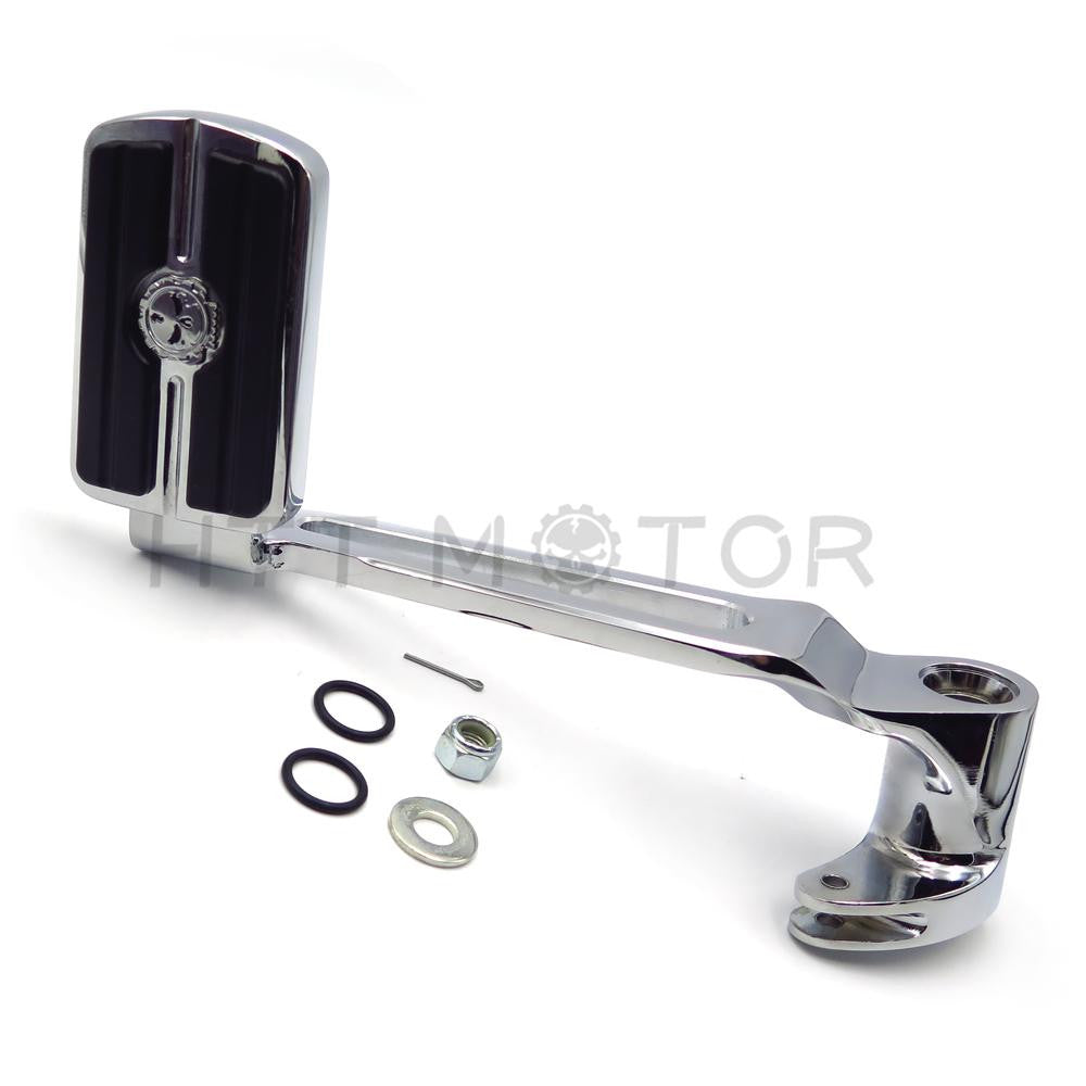 Brake Arm Pedal Gear Skull Foot Peg Airflow Fit Harley 14-18 Touring Trike Chrome