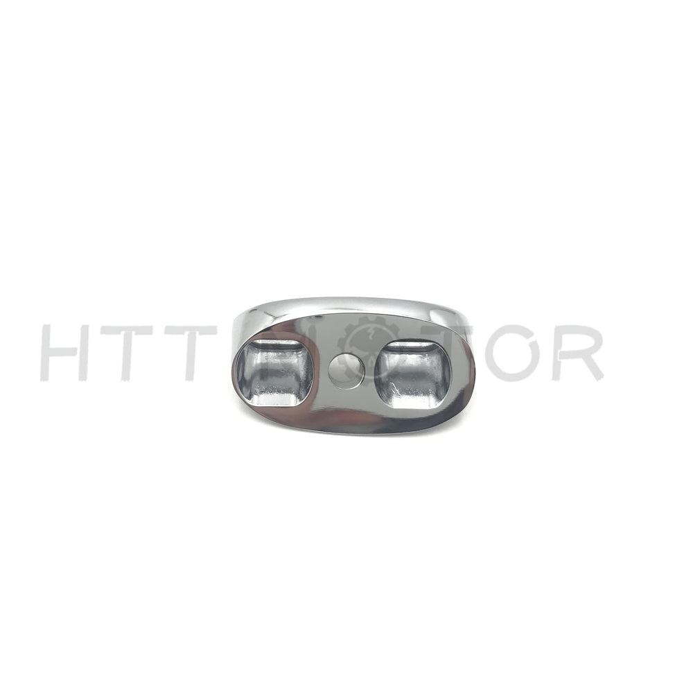 HTTMT- Chrome Motorcycle Mirror Block Off Mirror Base Mirror Plates 2.4"x0.8"