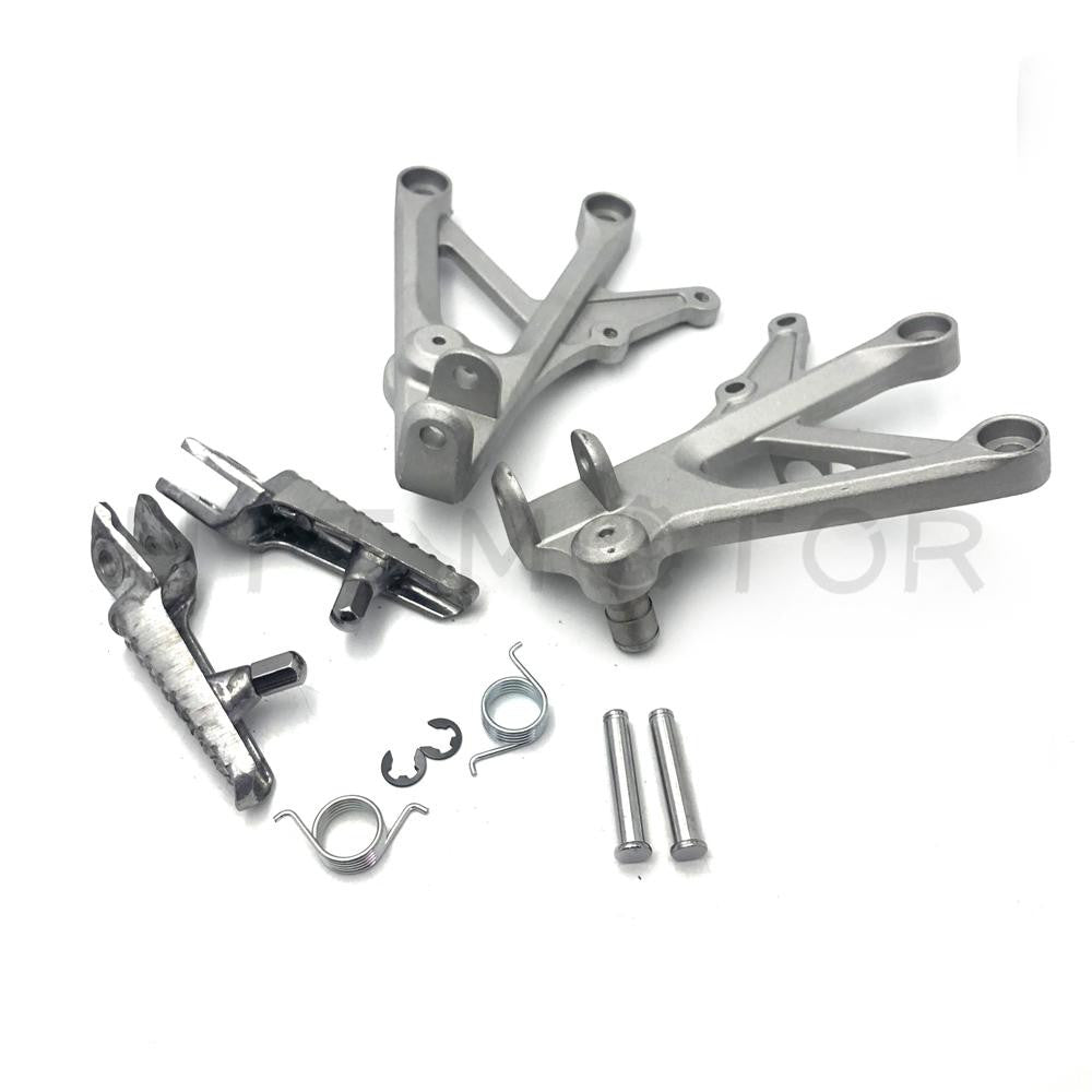 Front Footrest Foot Pegs Bracket For Honda CBR600F4I 01-07 CBR600 F4 99-00 Silver