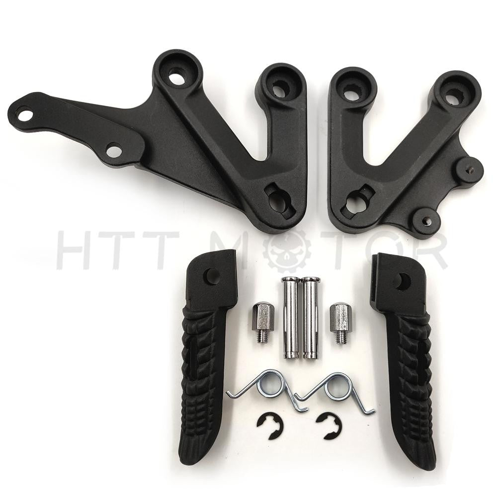 Front Foot Pegs Footrest Brackets Set For Suzuki GSXR1000 GSX-R1000 2003-2004