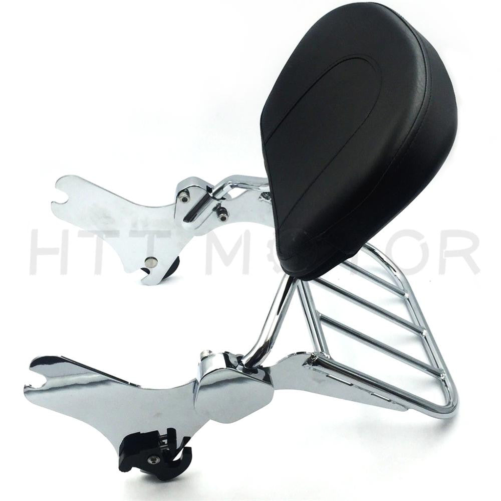 Backrest Sissy Bar Luggage Rack & Docking Hardware Kits For Harley Touring 97-08