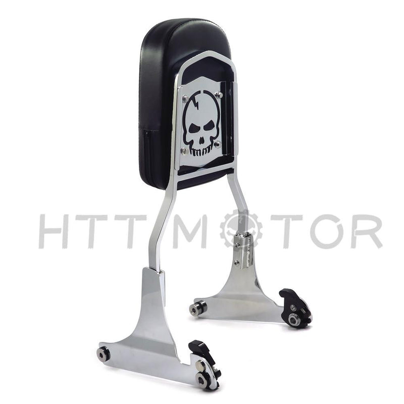 Chrome Detachable Sissy Bar Backrest For Harley Softail FLSTN Fat