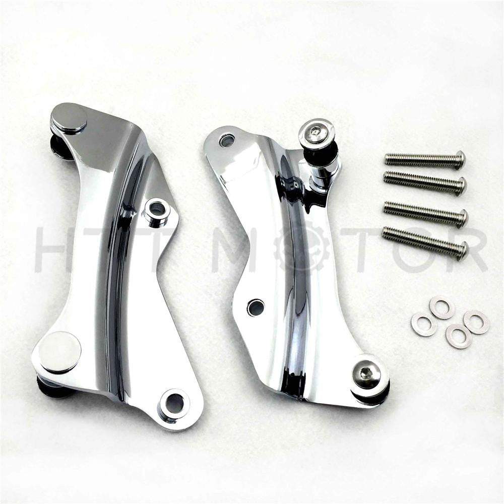 4-Point Chrome Docking Hardware Kit For Harley Touring Road King Glide 14-2017