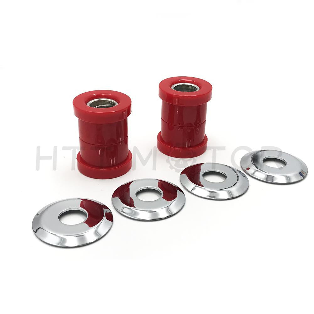 Handlebar Riser Bushings Red Urethane for Harley Softail Dyna Sportster Chopper