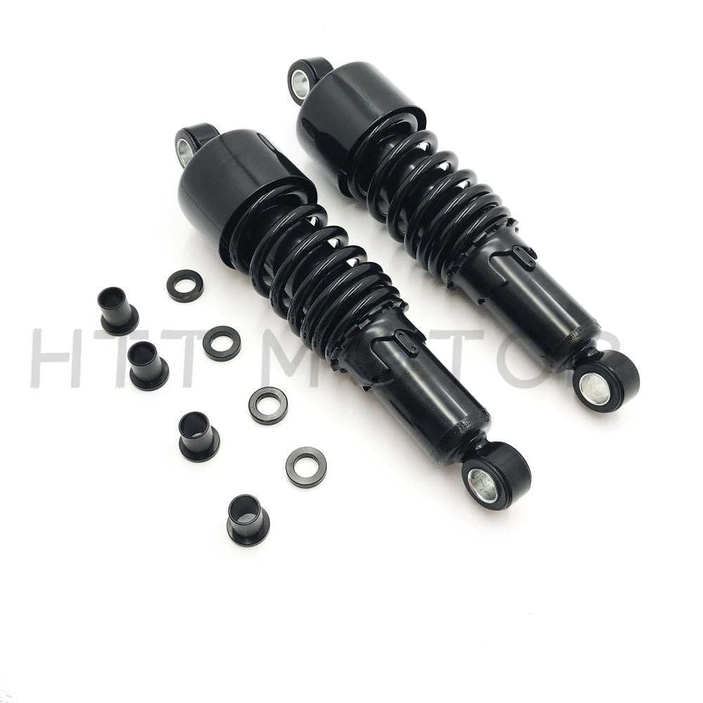 Black 10.5" Slammer Lowering Shocks Pair 84-2013 Harley Sportster 883 1200