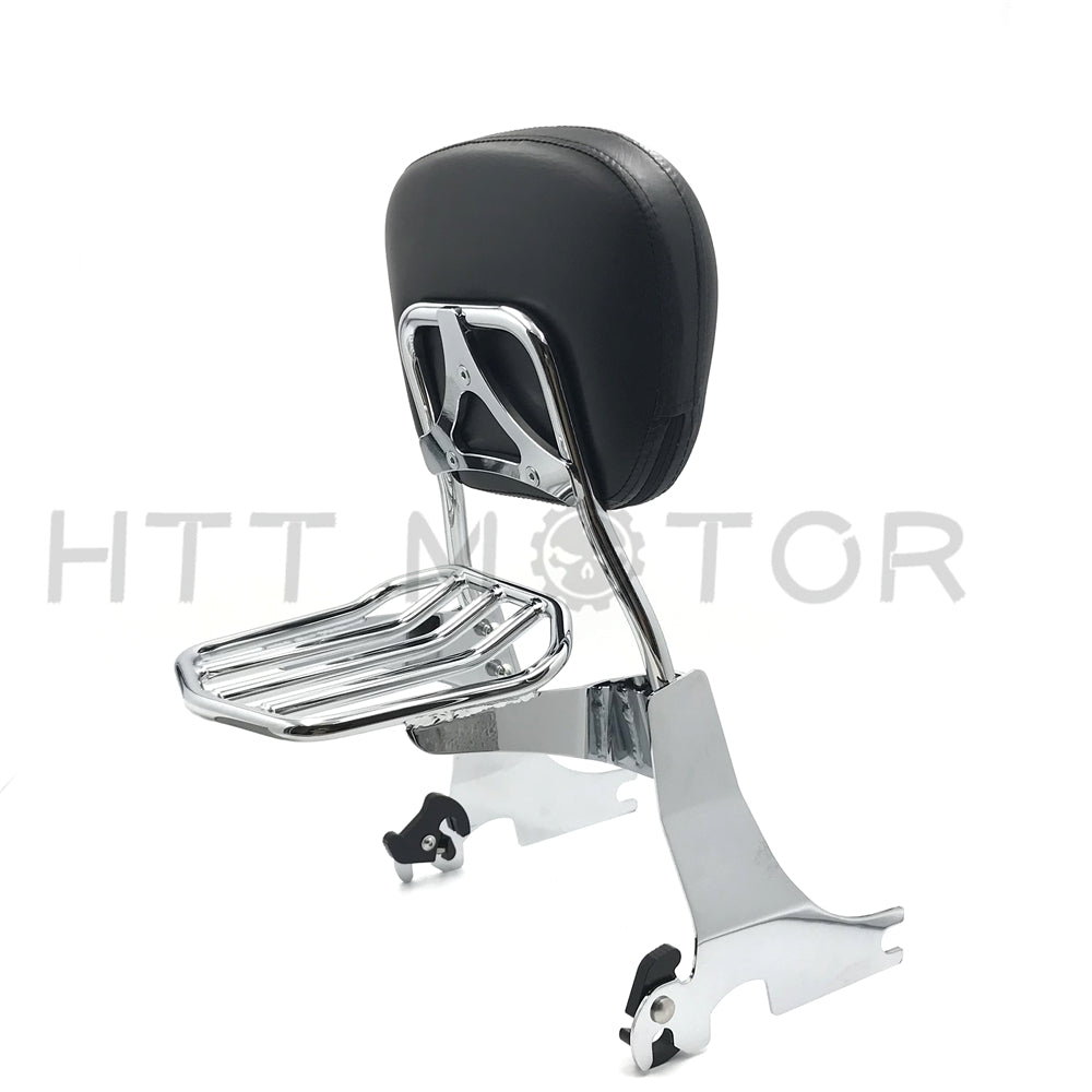 sissybar backrest Detachable luggage rack For Harley Sportster 94-03 Chrome