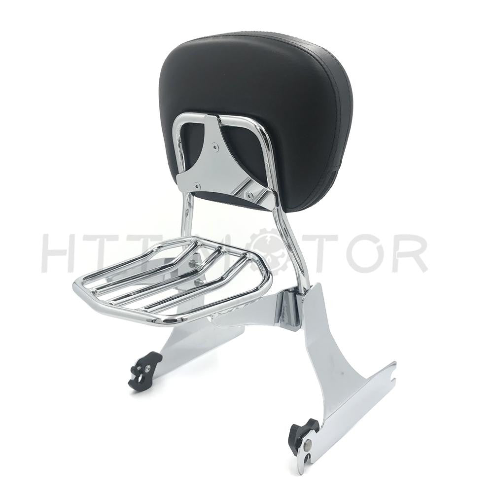 Detachable Passenger Backrest Sissy bar Rack For Harley Dyna 08-09 FXDF and FXDF