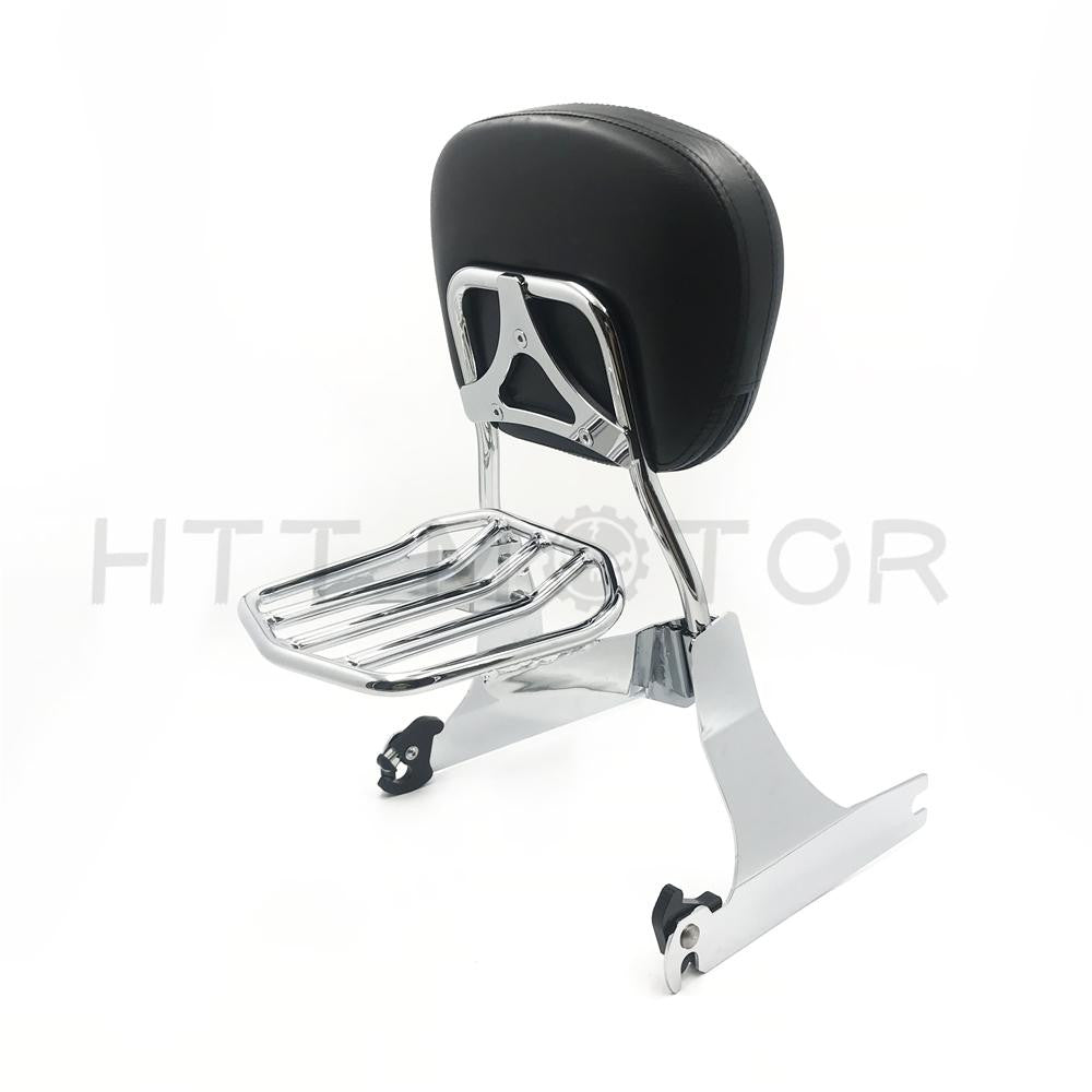 Detachable Sissy Bar Backrest Chrome For Harley Dyna 10-later FXDF FXDWG FXDFSE