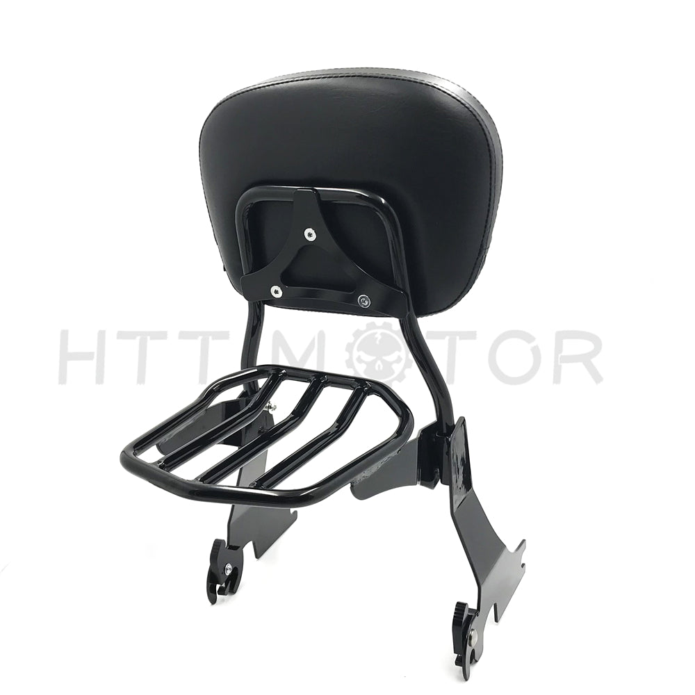 Sissy Bar Backrest Luggage Rack For Harley Davidson Sportster XL883 XL1200 04-17