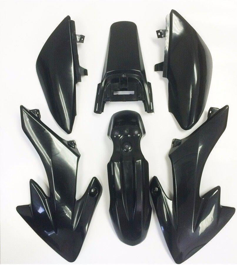 Black Plastic Fender Kit Body Work Fairing For Honda CRF XR XR50 CRF50 125CC Pit Dirt Bike